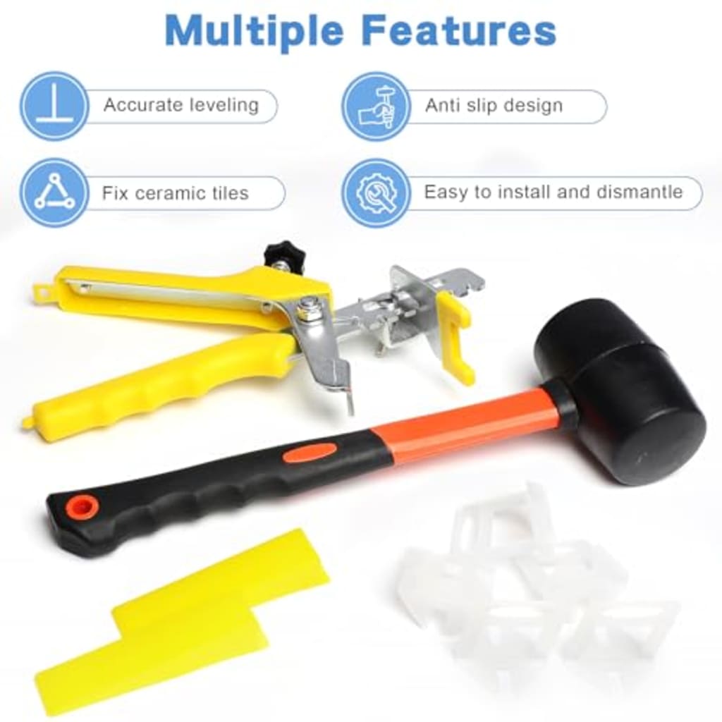 Construction 23 Tile Leveling System with Rubber Mallet