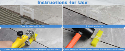 Construction 23 Tile Leveling System with Rubber Mallet
